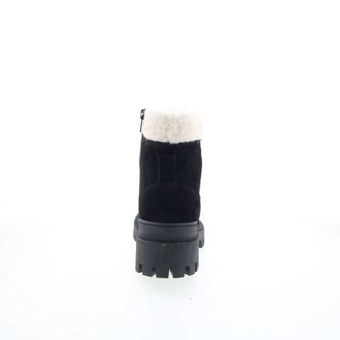 Miz Mooz Hessy Womens Black Suede Zipper Casual Dress Boots