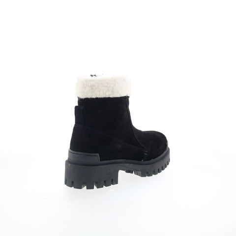Miz Mooz Hessy Womens Black Suede Zipper Casual Dress Boots