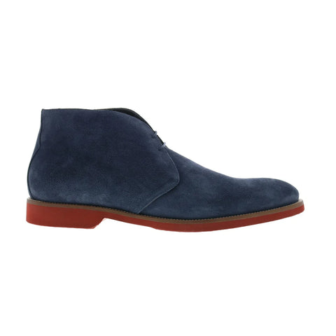 Pastori by Di Bianco Hostillian Suede Mens Blue Suede Lace Up Chukkas Boots