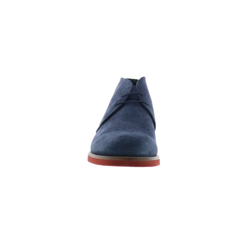 Pastori by Di Bianco Hostillian Suede Mens Blue Suede Lace Up Chukkas Boots