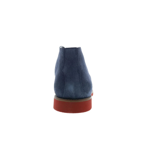 Pastori by Di Bianco Hostillian Suede Mens Blue Suede Lace Up Chukkas Boots