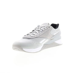 Reebok Nano Classic Mens Gray Canvas Lace Up Athletic Cross Training Shoes