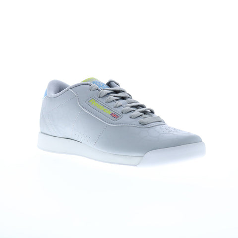 Reebok Princess Womens Gray Synthetic Lace Up Sneakers Lifestyle Shoes Ruze Shoes