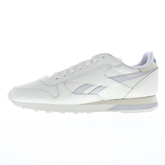 Reebok Classic Leather Mens Beige Leather Lace Up Lifestyle Sneakers Shoes