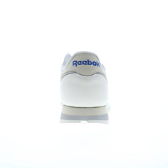 Reebok Classic Leather Mens Beige Leather Lace Up Lifestyle Sneakers Shoes