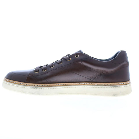 Di Bianco Imola Ciana Mens Burgundy Leather Lifestyle Sneakers Shoes