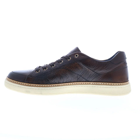 Di Bianco Imola Laser Cervo Mens Brown Leather Lifestyle Sneakers Shoes