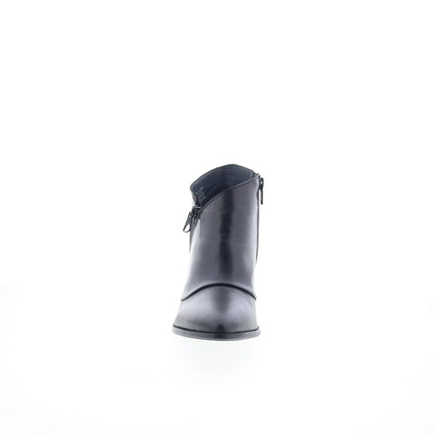 Miz Mooz Joelene Womens Black Leather Zipper Ankle & Booties Boots