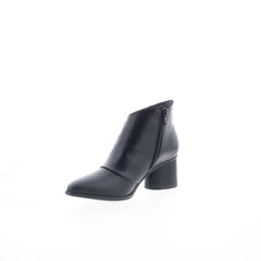 Miz Mooz Joelene Womens Black Leather Zipper Ankle & Booties Boots