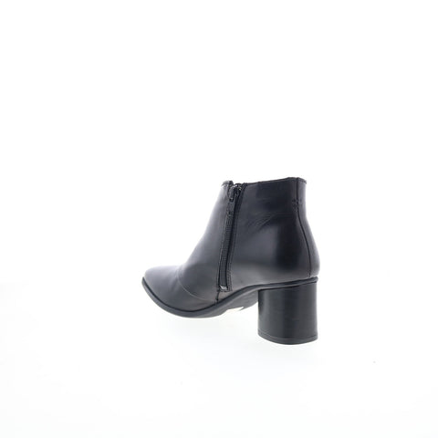 Miz Mooz Joelene Womens Black Leather Zipper Ankle & Booties Boots