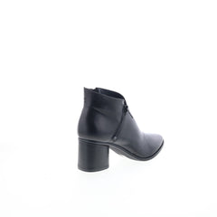Miz Mooz Joelene Womens Black Leather Zipper Ankle & Booties Boots