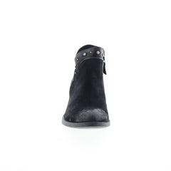 Miz Mooz Keeley Womens Black Leather Zipper Ankle & Booties Boots