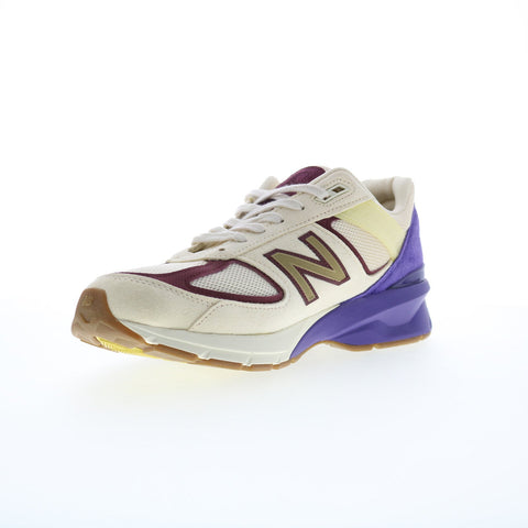 New Balance 990 M990CP5 Mens Beige Suede Lace Up Lifestyle Sneakers Shoes
