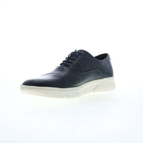Bruno Magli Dixon MB1DIXN0 Mens Blue Leather Oxfords & Lace Cap Toe Shoes