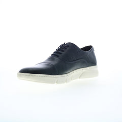 Bruno Magli Dixon MB1DIXN0 Mens Blue Leather Oxfords & Lace Cap Toe Shoes