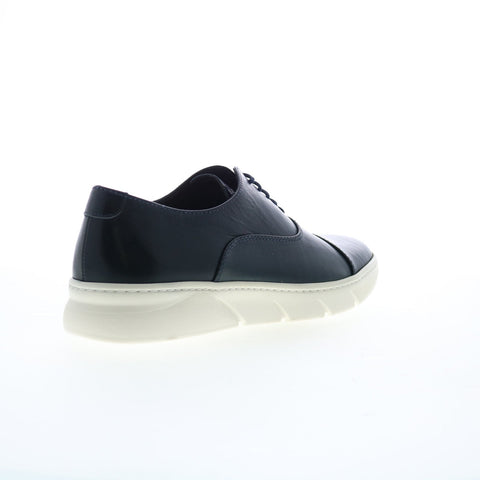 Bruno Magli Dixon MB1DIXN0 Mens Blue Leather Oxfords & Lace Cap Toe Shoes