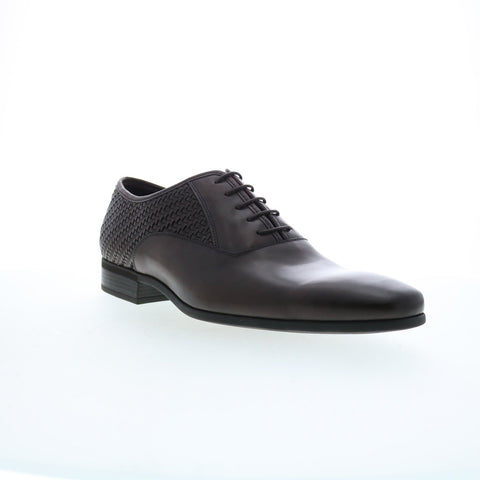Bruno Magli Milos Woven Mens Brown Oxfords & Lace Ups Plain Toe Shoes