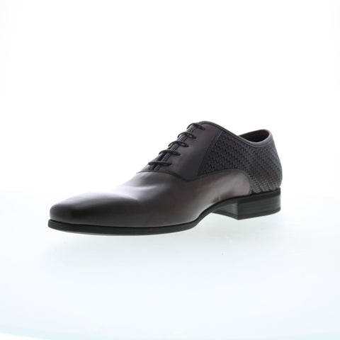 Bruno Magli Milos Woven Mens Brown Oxfords & Lace Ups Plain Toe Shoes