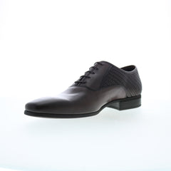 Bruno Magli Milos Woven Mens Brown Oxfords & Lace Ups Plain Toe Shoes