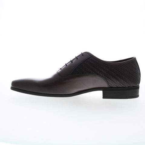 Bruno Magli Milos Woven Mens Brown Oxfords & Lace Ups Plain Toe Shoes