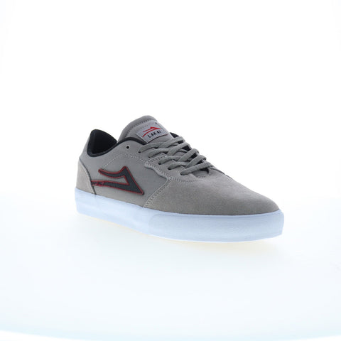 Lakai Cardiff MS4240264A00 Mens Gray Suede Skate Inspired Sneakers Shoes