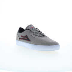 Lakai Cardiff MS4240264A00 Mens Gray Suede Skate Inspired Sneakers Shoes