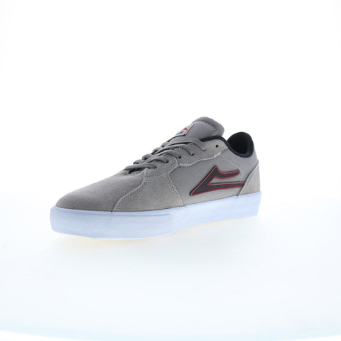 Lakai Cardiff MS4240264A00 Mens Gray Suede Skate Inspired Sneakers Shoes