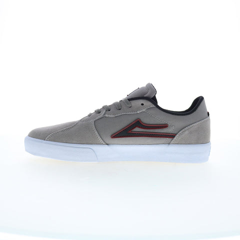 Lakai Cardiff MS4240264A00 Mens Gray Suede Skate Inspired Sneakers Shoes