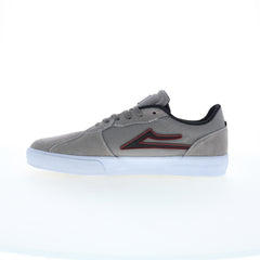 Lakai Cardiff MS4240264A00 Mens Gray Suede Skate Inspired Sneakers Shoes