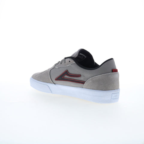 Lakai Cardiff MS4240264A00 Mens Gray Suede Skate Inspired Sneakers Shoes