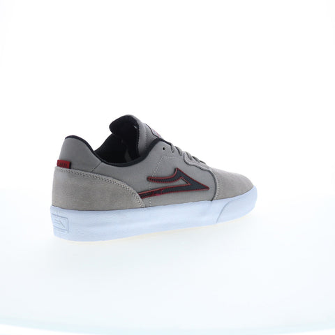 Lakai Cardiff MS4240264A00 Mens Gray Suede Skate Inspired Sneakers Shoes