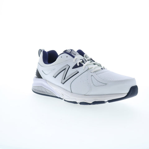 New Balance 857 MX857WN2 Mens White Leather Lifestyle Sneakers Shoes