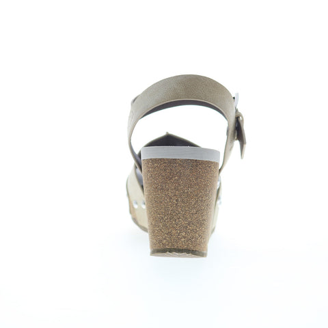 Volatile Nekoma PV123 Womens Beige Synthetic Hook & Loop Wedges Sandals Shoes