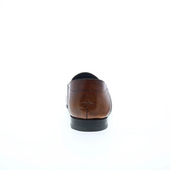 Di Bianco Nerano Sella Mens Brown Leather Loafers & Slip Ons Casual Shoes