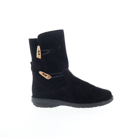 Miz Mooz Pamela Womens Black Suede Zipper Casual Dress Boots
