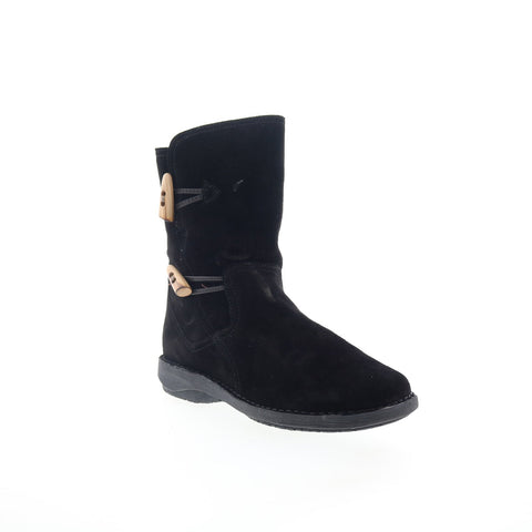 Miz Mooz Pamela Womens Black Suede Zipper Casual Dress Boots