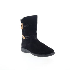 Miz Mooz Pamela Womens Black Suede Zipper Casual Dress Boots