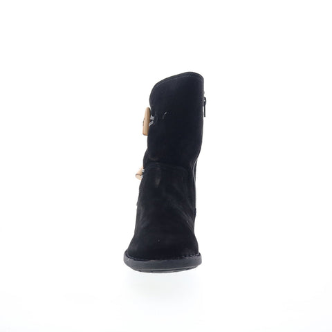 Miz Mooz Pamela Womens Black Suede Zipper Casual Dress Boots