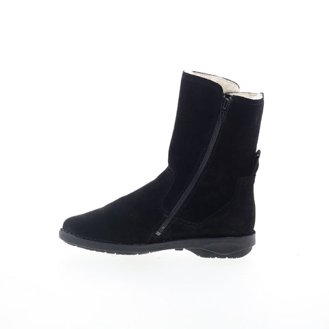 Miz Mooz Pamela Womens Black Suede Zipper Casual Dress Boots