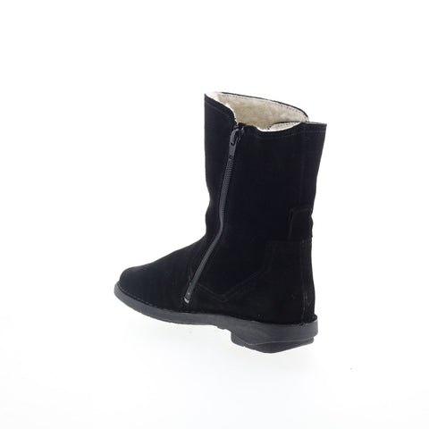 Miz Mooz Pamela Womens Black Suede Zipper Casual Dress Boots