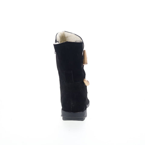 Miz Mooz Pamela Womens Black Suede Zipper Casual Dress Boots