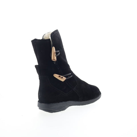 Miz Mooz Pamela Womens Black Suede Zipper Casual Dress Boots