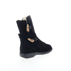 Miz Mooz Pamela Womens Black Suede Zipper Casual Dress Boots