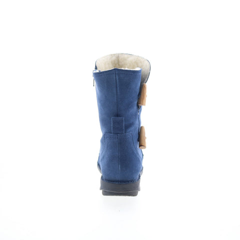 Miz Mooz Pamela Womens Blue Suede Zipper Casual Dress Boots