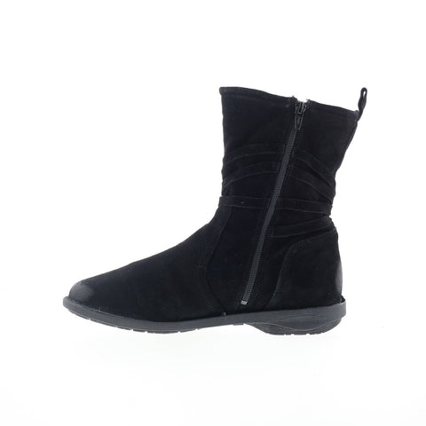 Miz Mooz Prance Womens Black Leather Zipper Casual Dress Boots