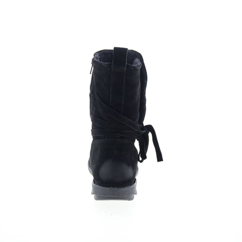 Miz Mooz Prance Womens Black Leather Zipper Casual Dress Boots