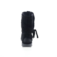 Miz Mooz Prance Womens Black Leather Zipper Casual Dress Boots
