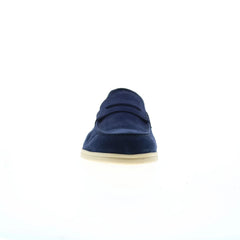 Di Bianco Procida Penny Cashmere 266 Mens Blue Loafers & Slip Ons Penny Shoes