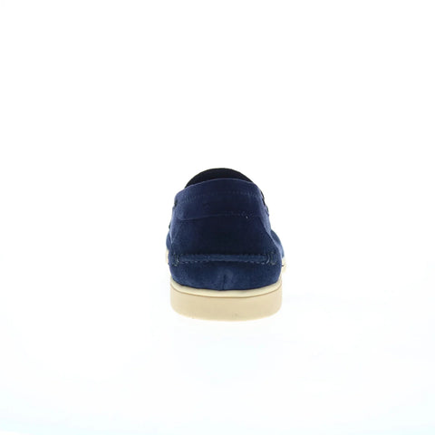 Di Bianco Procida Penny Cashmere 266 Mens Blue Loafers & Slip Ons Penny Shoes