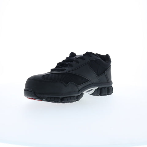Reebok Work Ketia RB4895 Mens Black Wide Leather Athletic Work Shoes